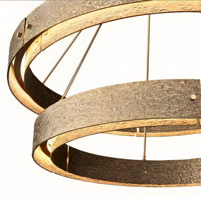 vouvray two tier chandelier details texture