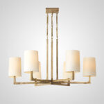 Wright Hammered Brass Chandelier