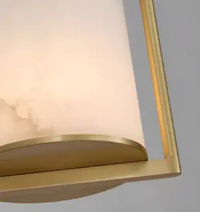 brass zynora birdcage pendant light lampshade details