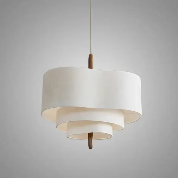 scandinavian pebble fabric pendant light