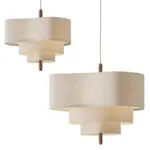 two size scandinavian pebble fabric pendant light hanging