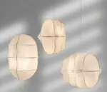 three different size studiopepe tacchini gunta pendant light