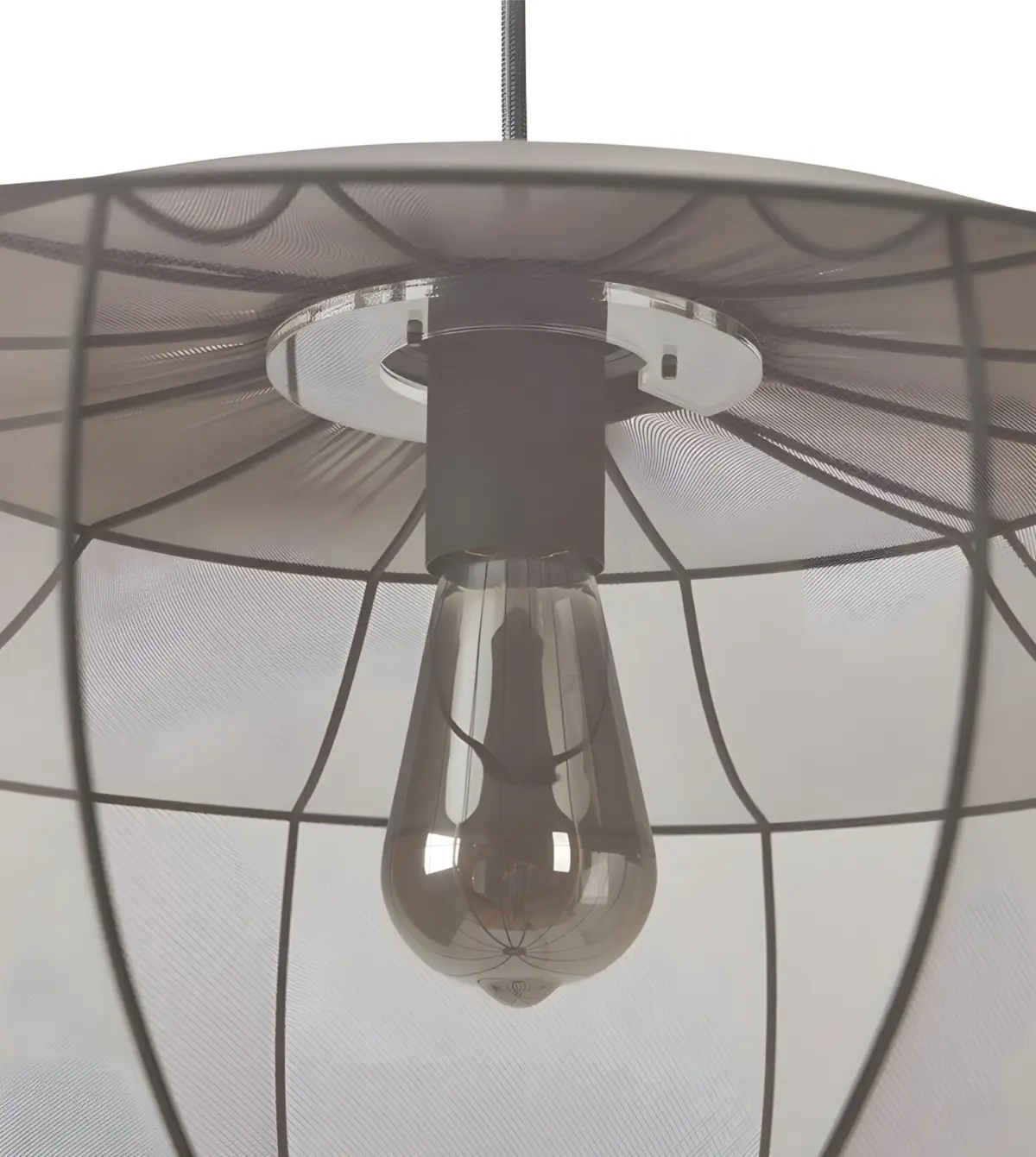 black westwing beau fabric pendant light details