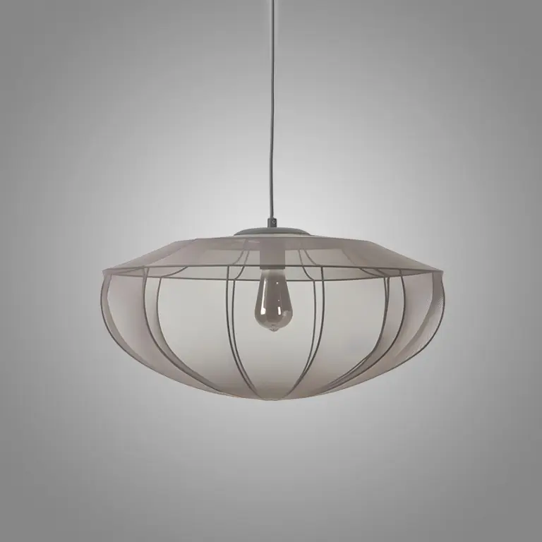 black westwing beau fabric pendant light