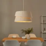 one westwing nyla pendant light hanging in dining room